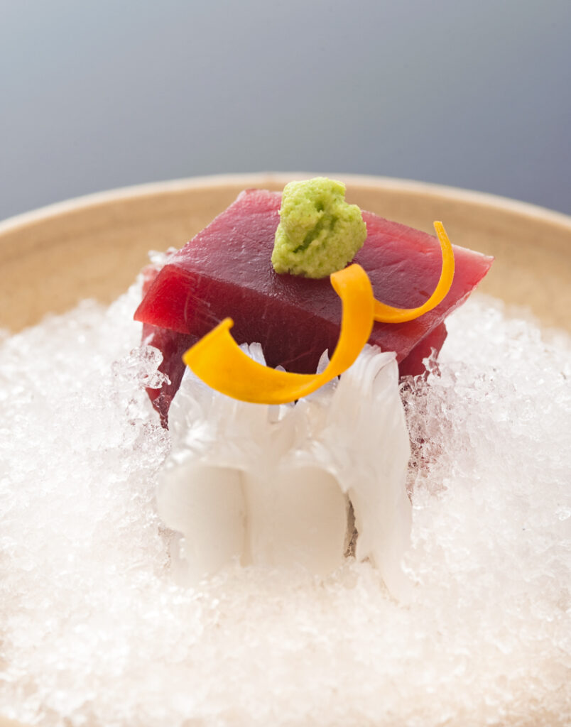 マグロの赤身の刺身