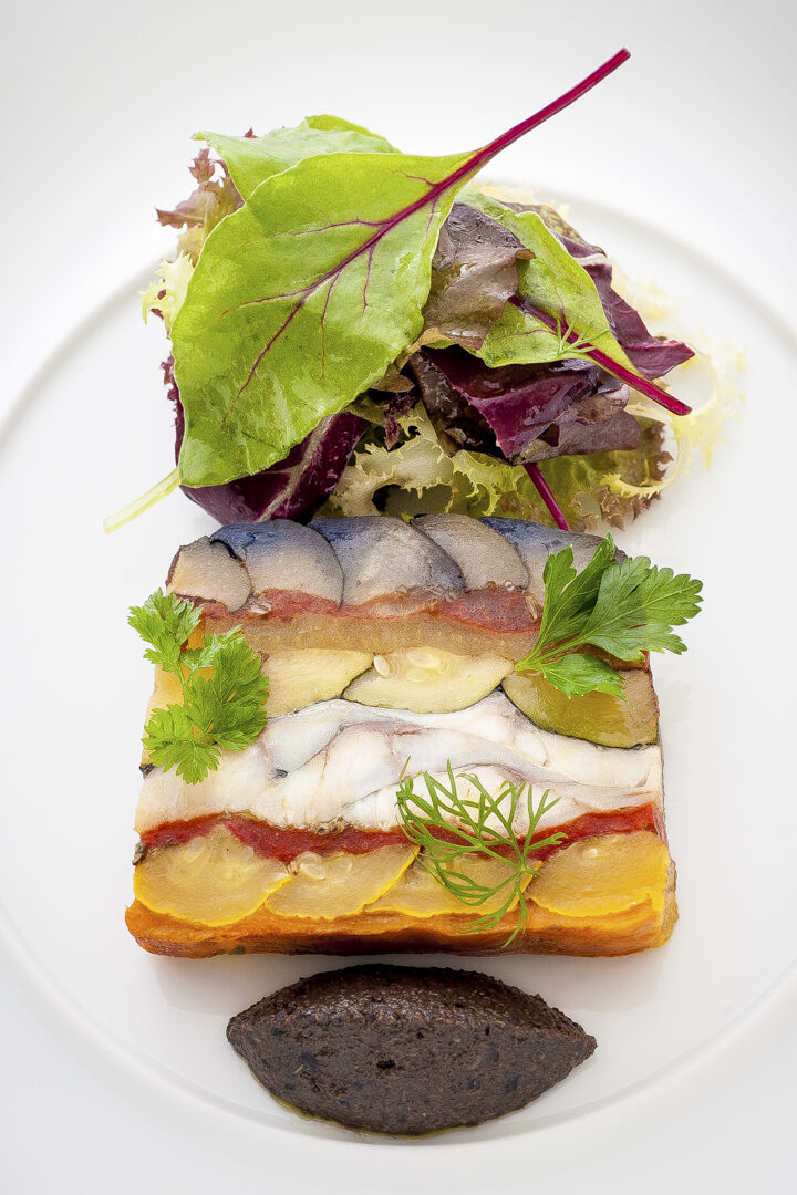 野菜と白身魚のテリーヌ
